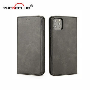 New Arrival Multifunction Card Slots Wallet Mobile Back Cover Phone Case Pu Leather Case For iPhone 11