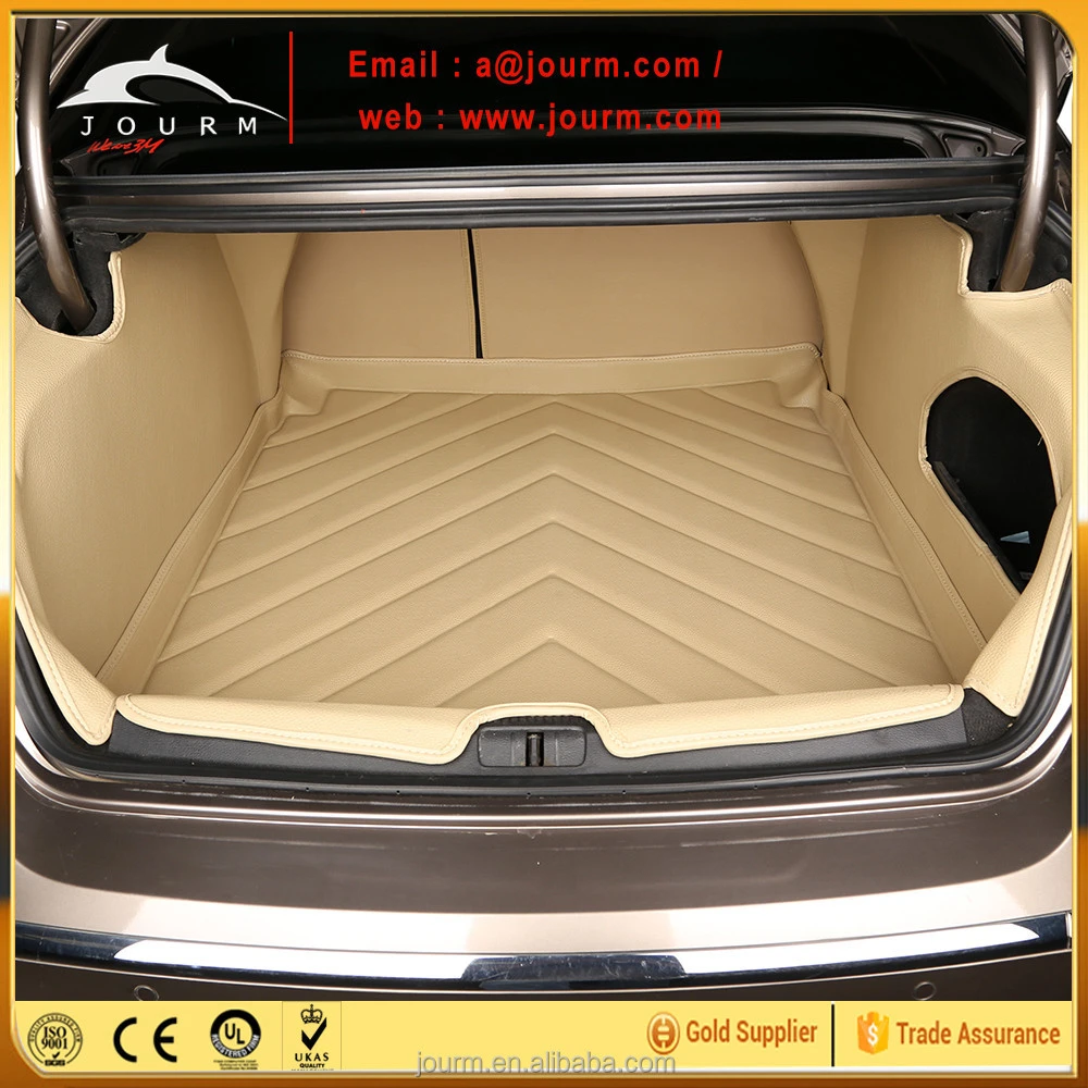 new design 3D all round leather car organizer trunk mat cargo mat