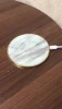 New Design 5W/7.5W/10W/15W Marble Pattern wireless charger,portable wireless powerbank mobile charger,fast qi wireless charger