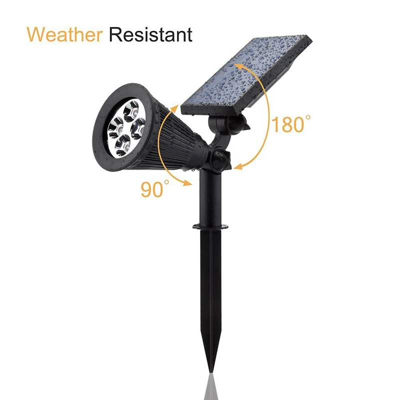 New Design Outdoor Waterproof IP65 rgb Spike Solar LED Garden Light