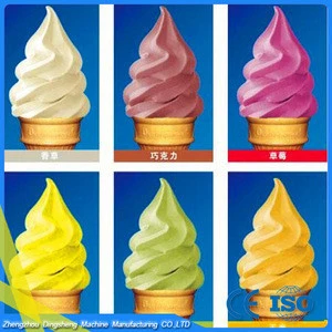 New design three outlets machine ice cream cone