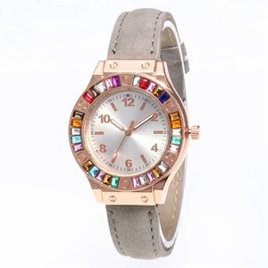 New Fashion Classic Women Rhinestone Watch Luxury Colorful Crystal Watches Ladies Casual Quartz Wristwatch Relogio Feminino