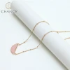 New fashion  design candy color stone pendant  long chain necklace