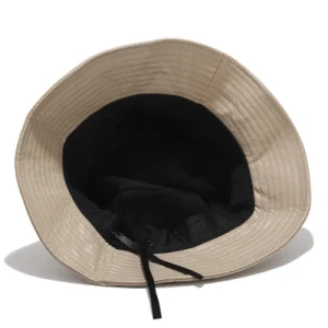 New Fashion Double Sided Plain Blank Custom Logo PU Leather Bucket Hat for Both Men and Women