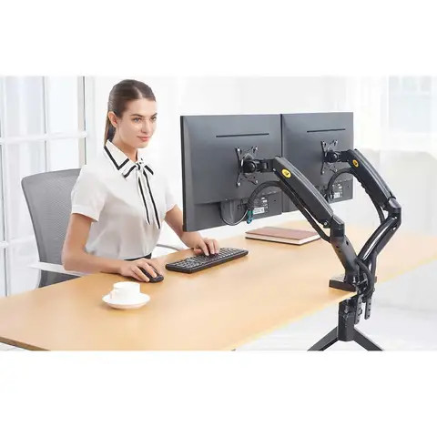 Buy New Flexible Dual 2 3 4 6 Monitor Holder Arm Desk Bracket Mount For ...