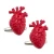 Import New jewelry crafts gift heart shaped red cuff links cuff buttons for mens shirts from China