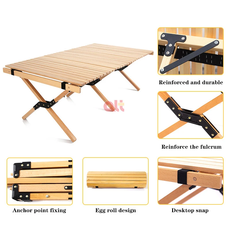 new lightweight outdoor recrangle table easy folding egg roll camping table manufacturers