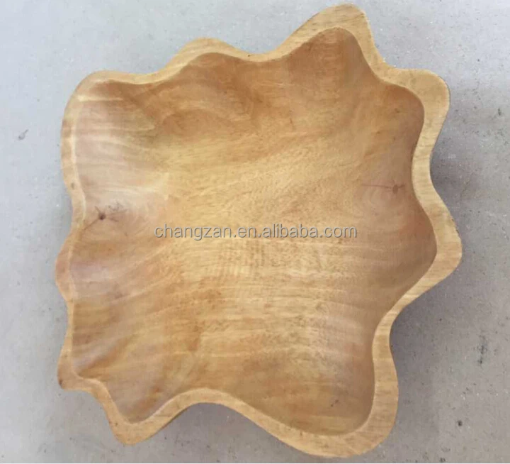 New Naturally Carved Handly Wooden Bowl CZ6155