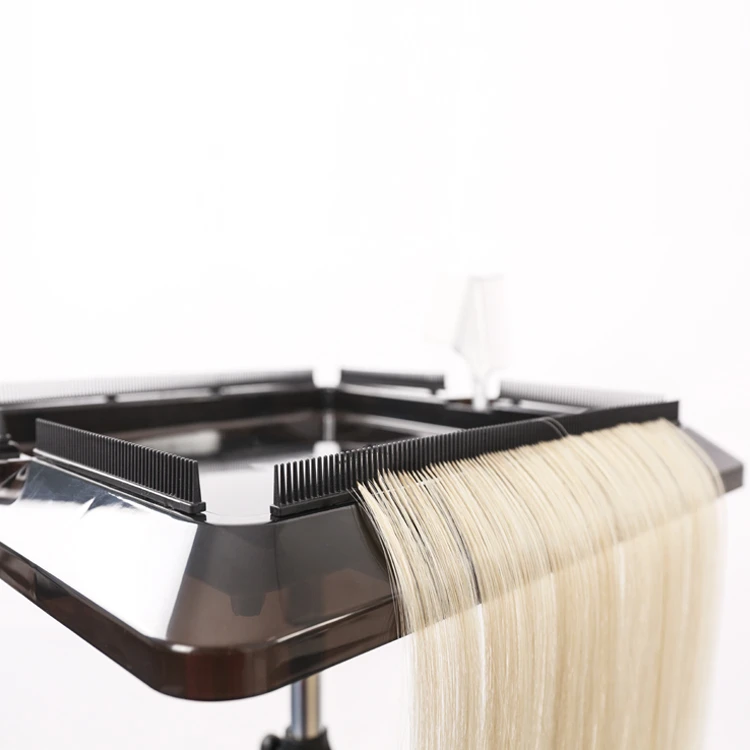 New portable adjustable hair extension holder hair salon trolley