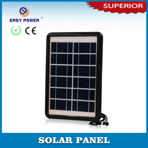 New products buy import Grade A high efficiency solar panel cells 5in1 phone charger 6V6W mini solar power panels