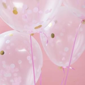New Release Amazon 12&quot; 18&quot; 36&quot; Hot Transparent Clear Rose Gold Confetti Latex Balloon For Wedding Party Decoration