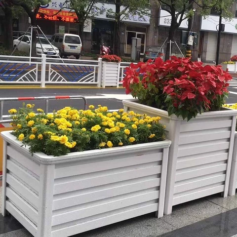 New street pots stainless corten steel hand vegetable seed long box outdoor planters plant box
