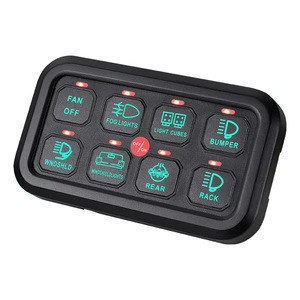 Newest Offroad Truck Marine 8 Rocker Switch Panel Control System