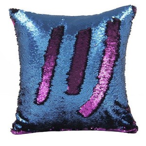 Nice quality customized all kinds cushions home decor sequin throw pillow