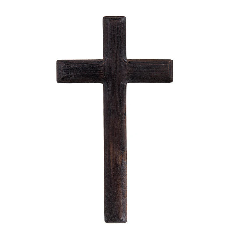 Nordic crafts custom Christian supplies wood carving craft Catholic carved wooden wall cross