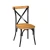 Import Nordic iron industrial style furniture wood dinning chairs from China