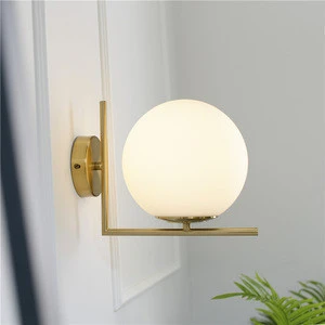 Nordic post modern Indoor wall sconce dining room fancy glass ball wall lamps