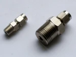 NPT BSPP Metric thread Connector Brass oil Pipe Fitting Compression Double Ferrule Tube Compression Fitting