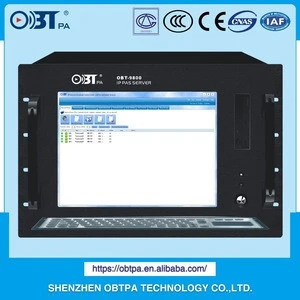 OBT-9800 digital internet public address PA system SIP PAS network computer server