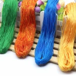 OEM service upgrade to 100% nylon bright silk crochet bag cushion hat doll sandals hollow ice silk yarn