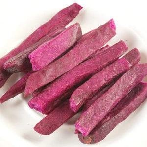 Organic freeze dried purple sweet potato chips