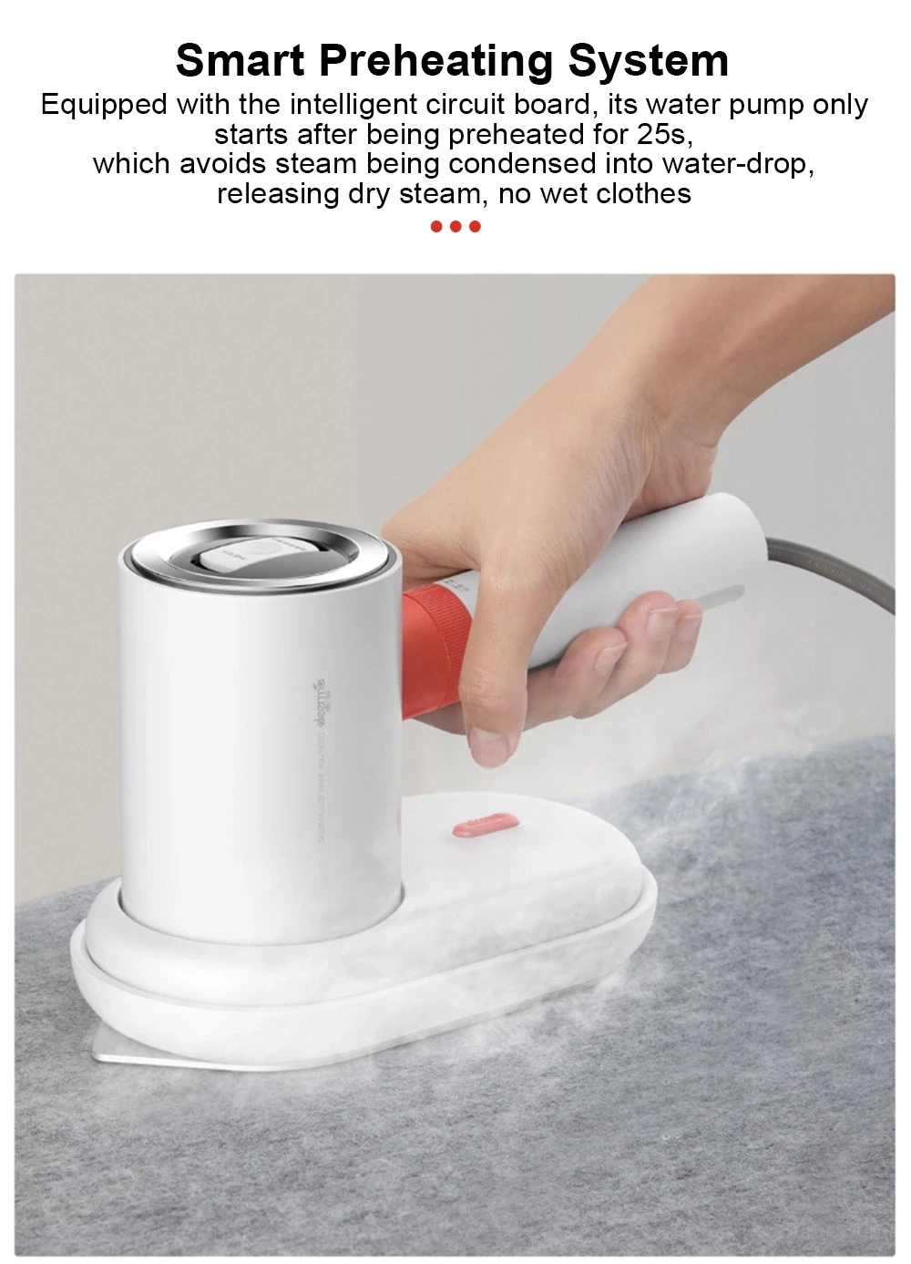 Orginal Deerma HS200 2 in 1 Multifunctional Handheld Travel Machine Portable Garment Steamer Electric Iron for Clothes