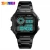 Import Original SKMEI Waterproof digital LED sport Watches men Stainless Steel alarm Clock led sportswatch from China
