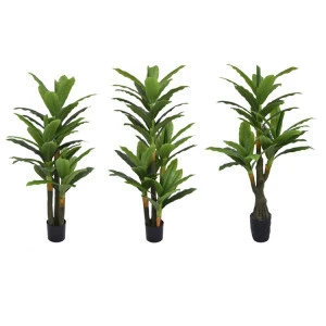 Ornamental Fake Indoor Potted Plants Artificial Sansevieria Trifasciata Laurentii Plant For Office Decoration