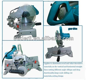 OUDERLI electric power tools 1650w 255mm sliding miter saw compound miter sawJ1X-ODL-1040