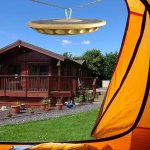 Outdoor Hanging Led Garden Lights Portable Solar Camping Tent Light with Remote Controller