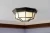 Import Outdoor LED flush mount Ceiling Light Fixture, Black w/Frosted Glass, 650 Lumens, ETL listed from China