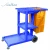 Import Outdoor multipurpose plastic cleaning trolley commercial cleaning service janitor carts from China