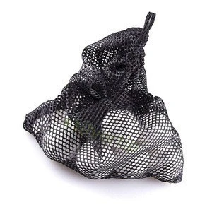 Outdoor Sports Nylon Mesh Nets Bag Pouch Golf Tennis Hold Up To 15 Balls Holder Golf Balls Storage Closure Training Aid