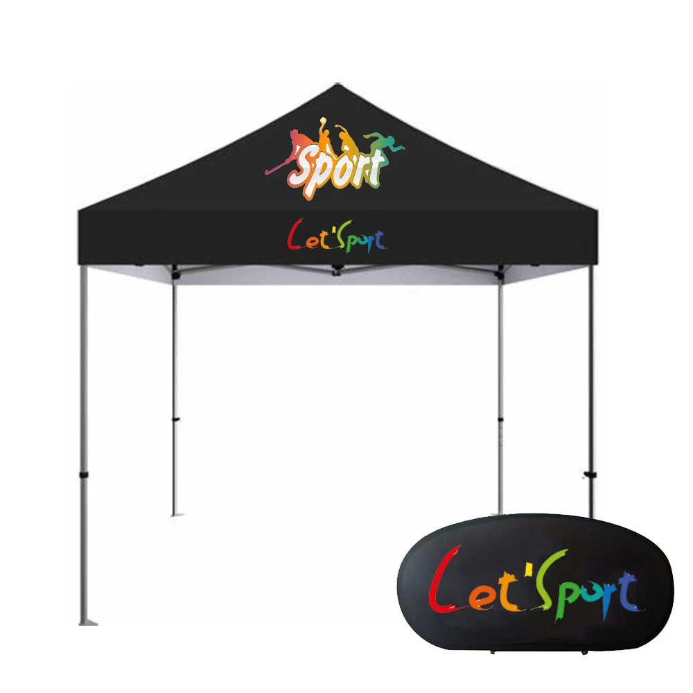 Outdoor Trade Show Tent Gazebo Canopy Folding Canopy Tent With Pop Up Banner