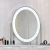 Import Oval 3 light color dimmable Shape Desktop Crystal with Light LED makeup mirror from China