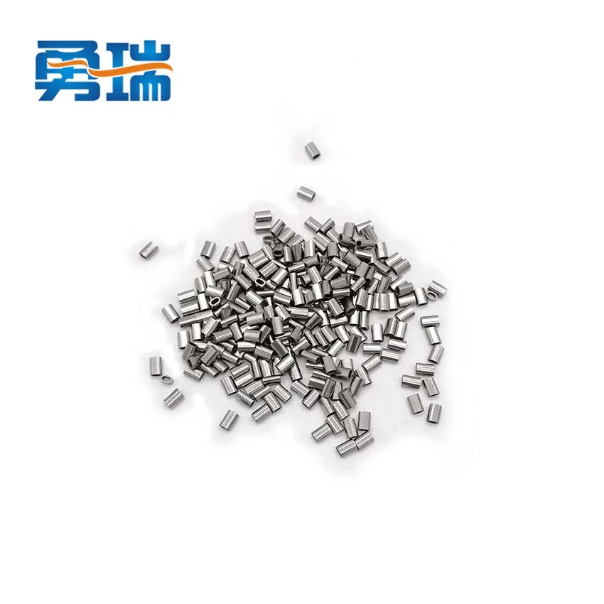 oval-shaped stainless steel  Ferrule M1-M8 wire rope fittings sleeves for steel cable