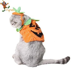 Party Halloween Pet Pumpkin Cosplay Small Dog Velvet Costumes Accessories Clothes