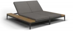 Patio Outdoor aluminium chaise lounge  Grid lounge