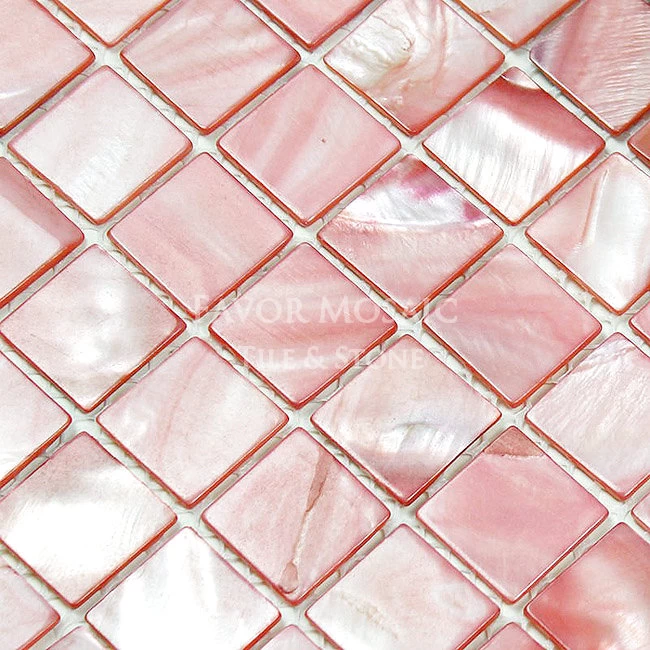 Pink and other colored backsplash kitchen home decorate bathroom wall mother of pearl shell mosaic sheet tile