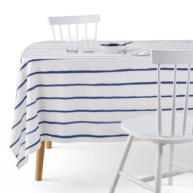 Plaid Printed Tablecloth Cotton Linen Fresh Tablecloth