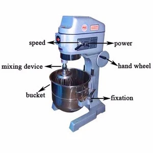 planetary mixer with Beater / Wire Whip / Dough Hook /Mixing Bowl Accessories