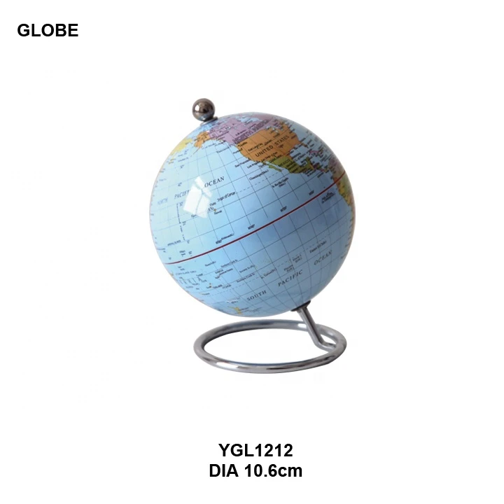 Plastic Vintage World Desktop Globe DIA10.6