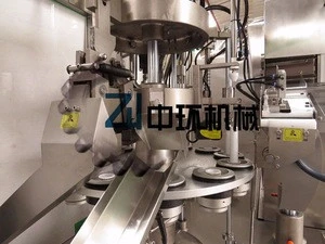 Plastics compound metal tube filling and sealing machine automatic piston filling machine