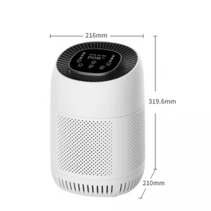 PM2.5 Automatic Identification Small  Touch Remote Control UV Hepa Filter Portable Fresh Air Desktop Home Air Purifier