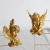 Import Polyresin/resin home decoration Set of 2 Gold Angels Resin Cherubs Statue Figurine, Indoor Outdoor Home Garden Decoration 4 Inch from China