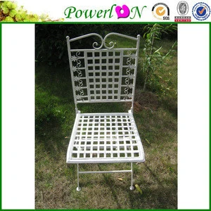 Popular Antique Foldable Wrough Iron Table and Chairs Outdoor Furniture For Home Patio Garden I25M TS05 X00 PL08-4901/4902/4903