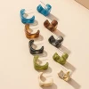 Popular Newest Jewelry Wholesale Acrylic Earrings Set Retro Fashion Earrings Yiwu Jewelry