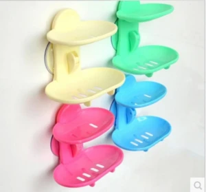 Popular silicone soap holder with sucker / plastic sucker soap holder / hanging soap holder