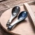 Import Porcelain Blue Ceramic Spoon Kitchen Restaurant Glazed Dinner spoons Cheap from China