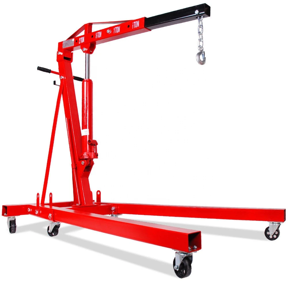 Portable 2 Ton Hydraulic Car Engine Crane With Factory Offering Price